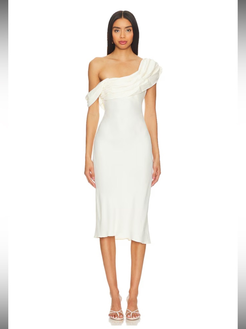 LPA Vania Midi Dress in Ivory